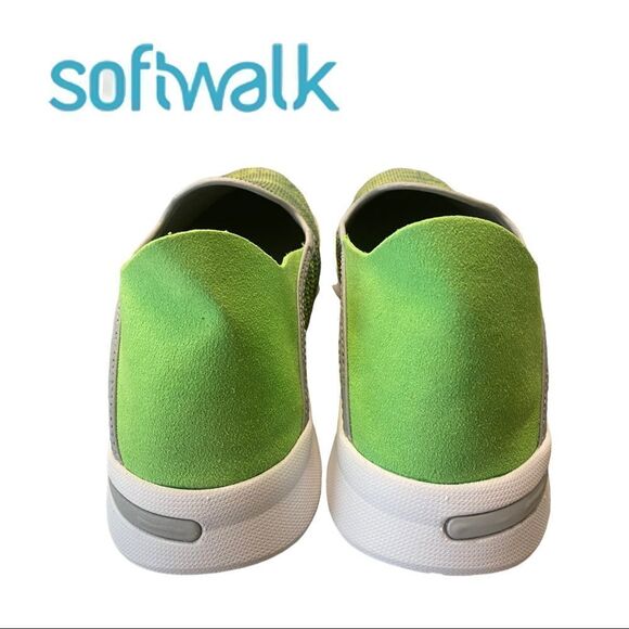 NEW SoftWalk Women's Simba Green Knit Slip On Sneakers 11 11N - Picture 5 of 6